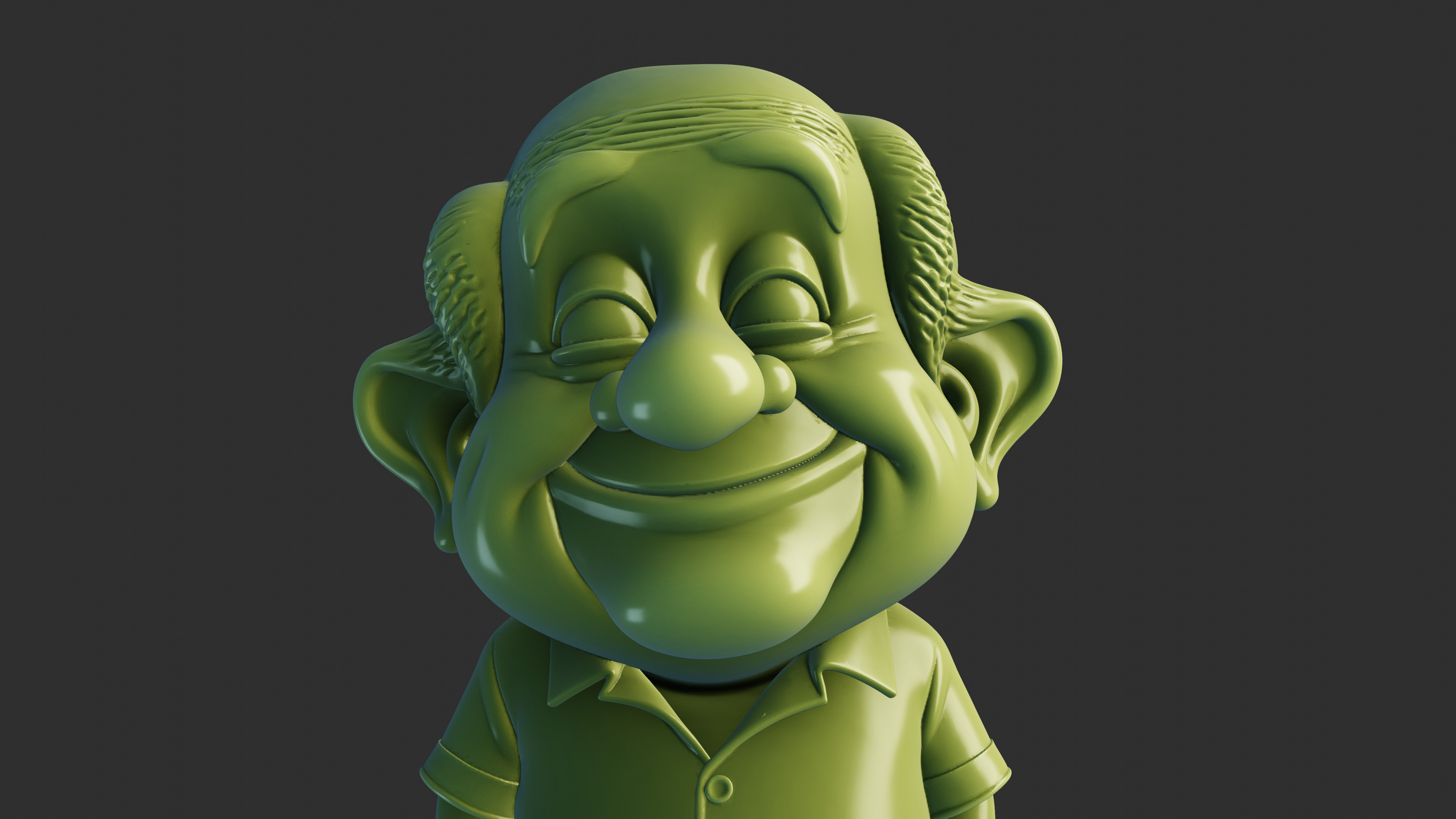 Happy Grandpa  3D print model_7