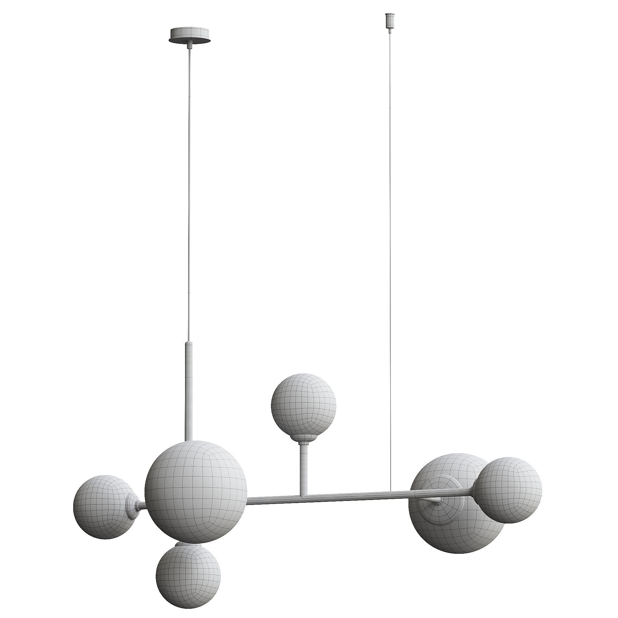 Dione hanging light 3D model_2