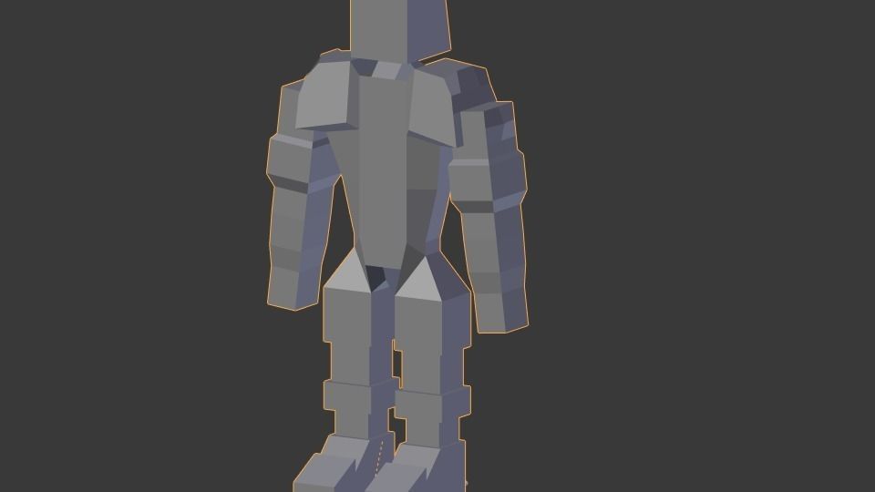 Low Poly Pack humanoid robot Free low-poly 3D model_0