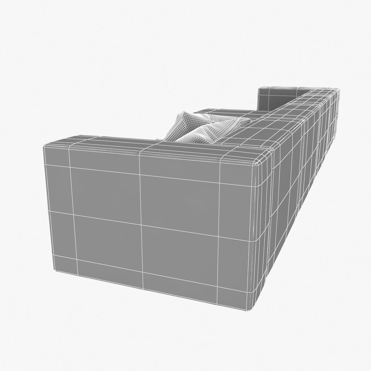 Wall modular sofa living divani 3D model_12