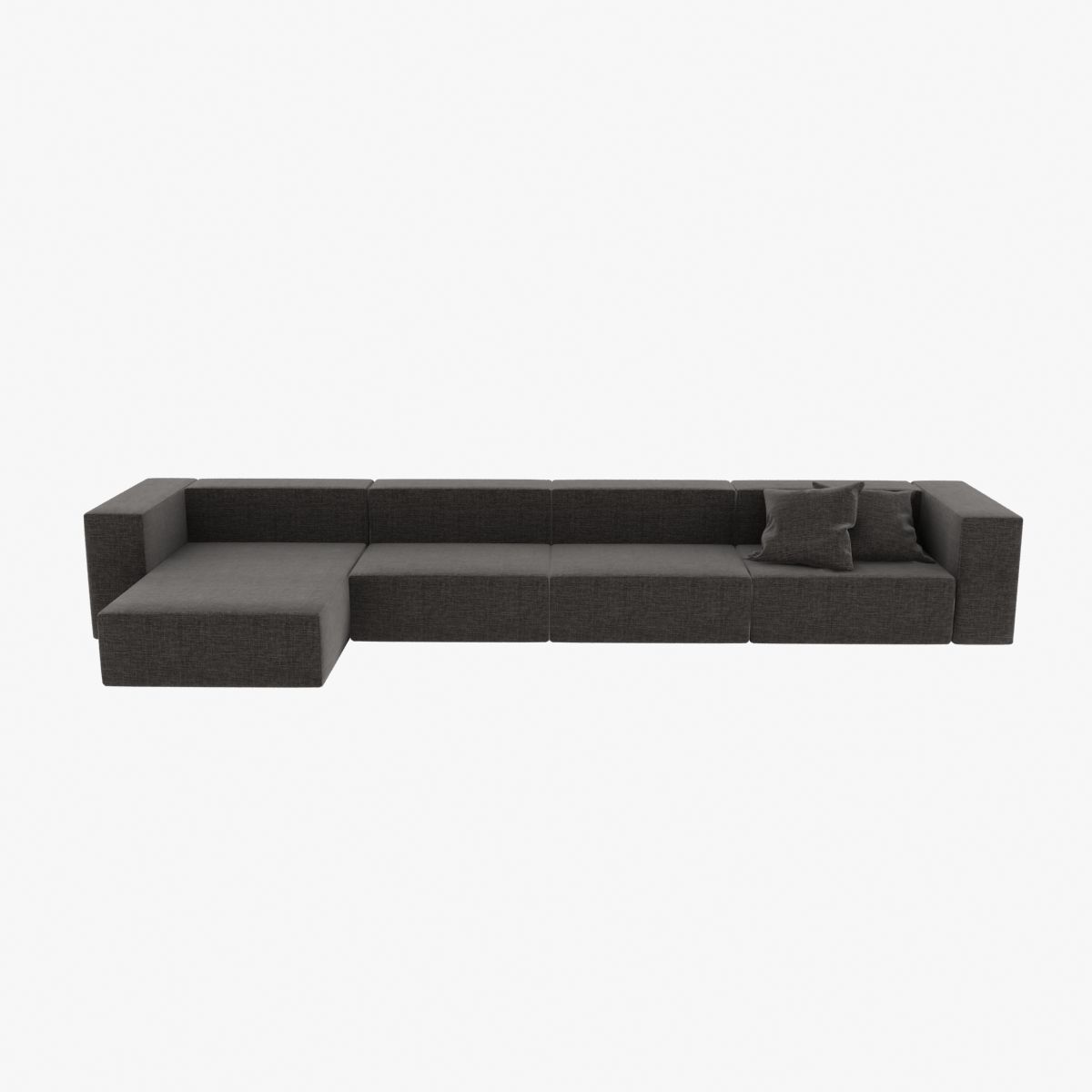 Wall modular sofa living divani 3D model_1