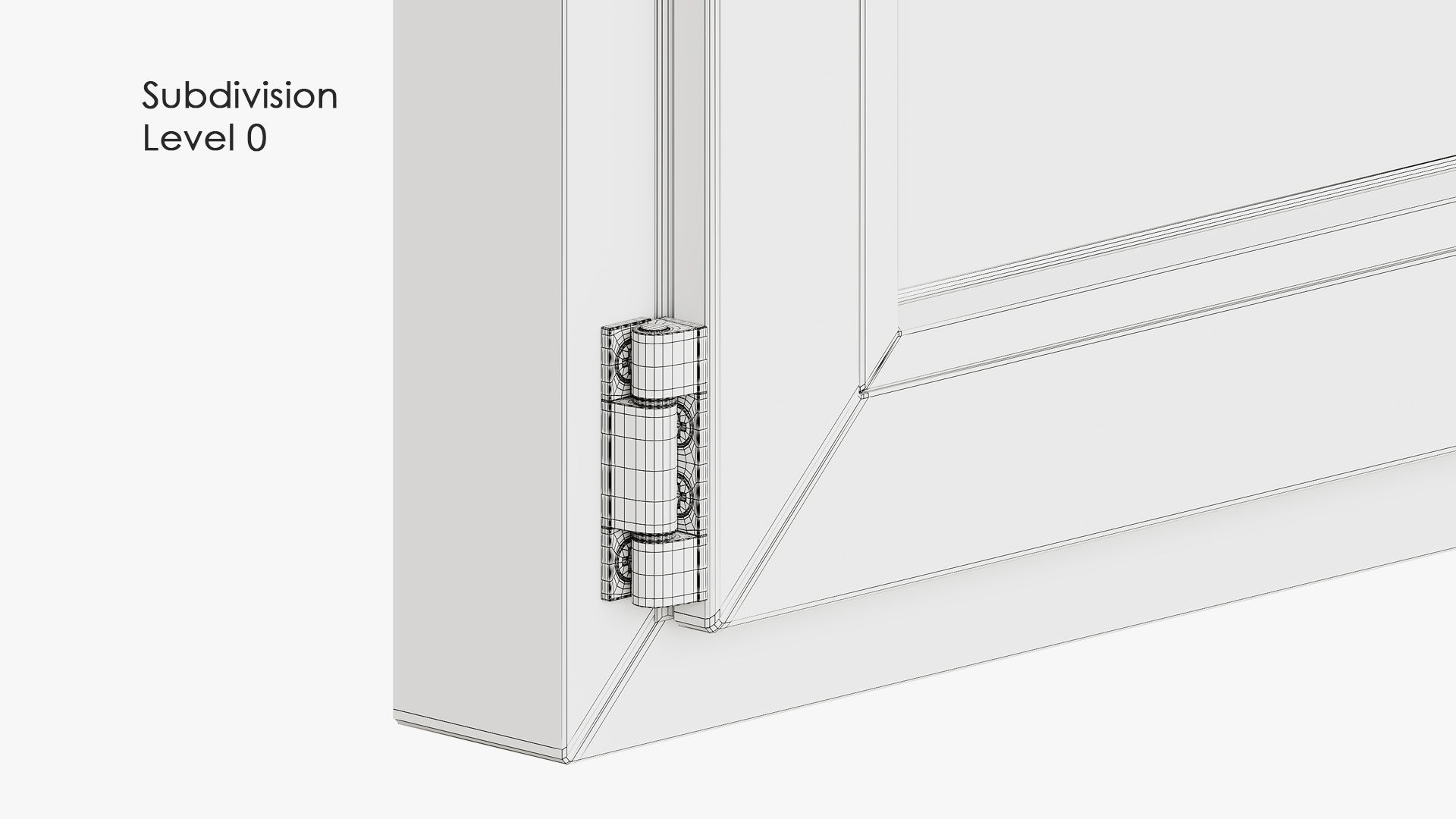 Modern style windows and glass entrance doors 3D model_2