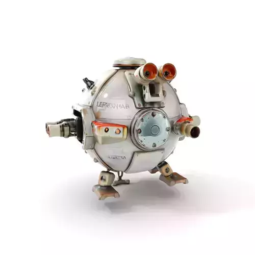 SciFi Spherical Drone Model Pack Low-poly 3D model