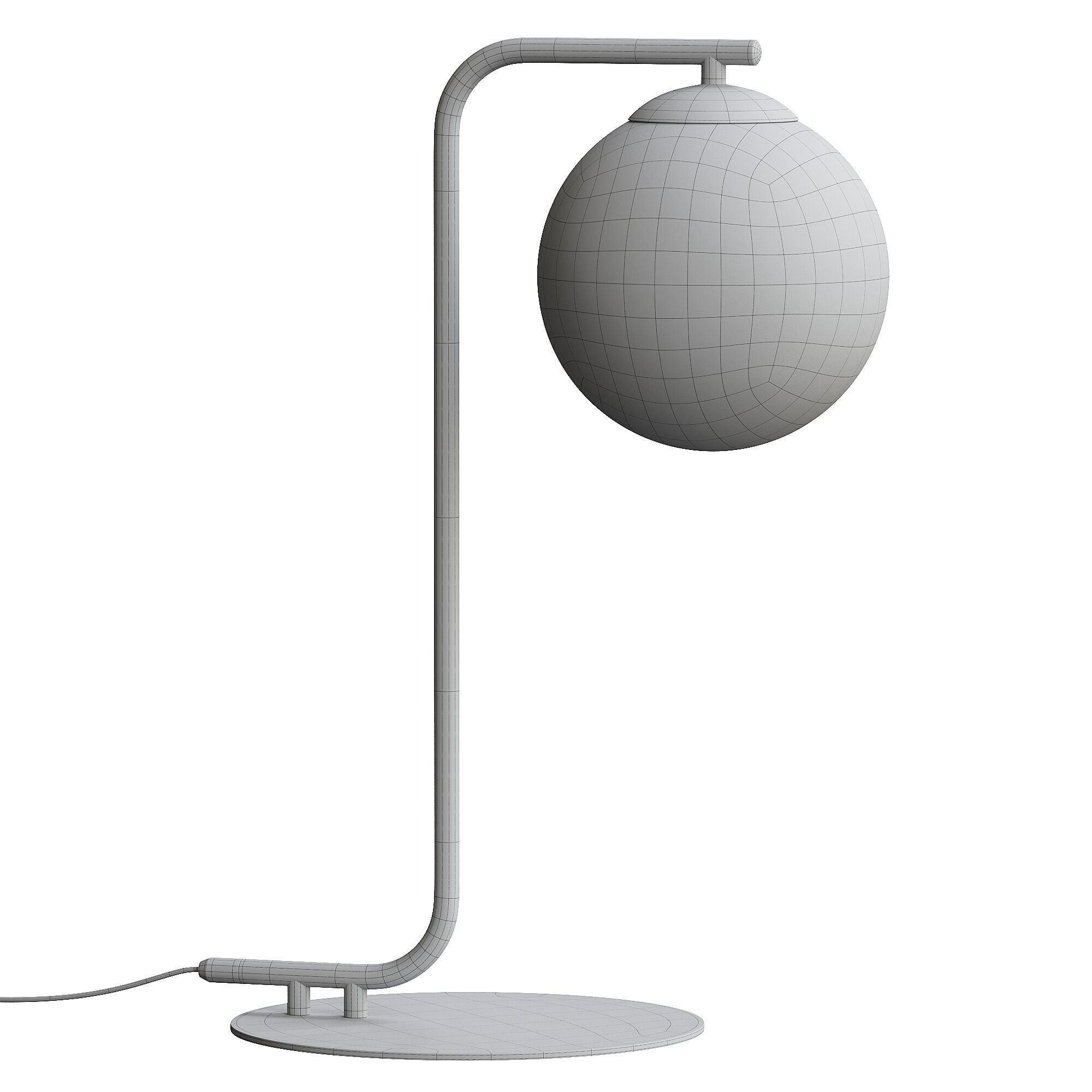 Grant table lamp 3D model_2