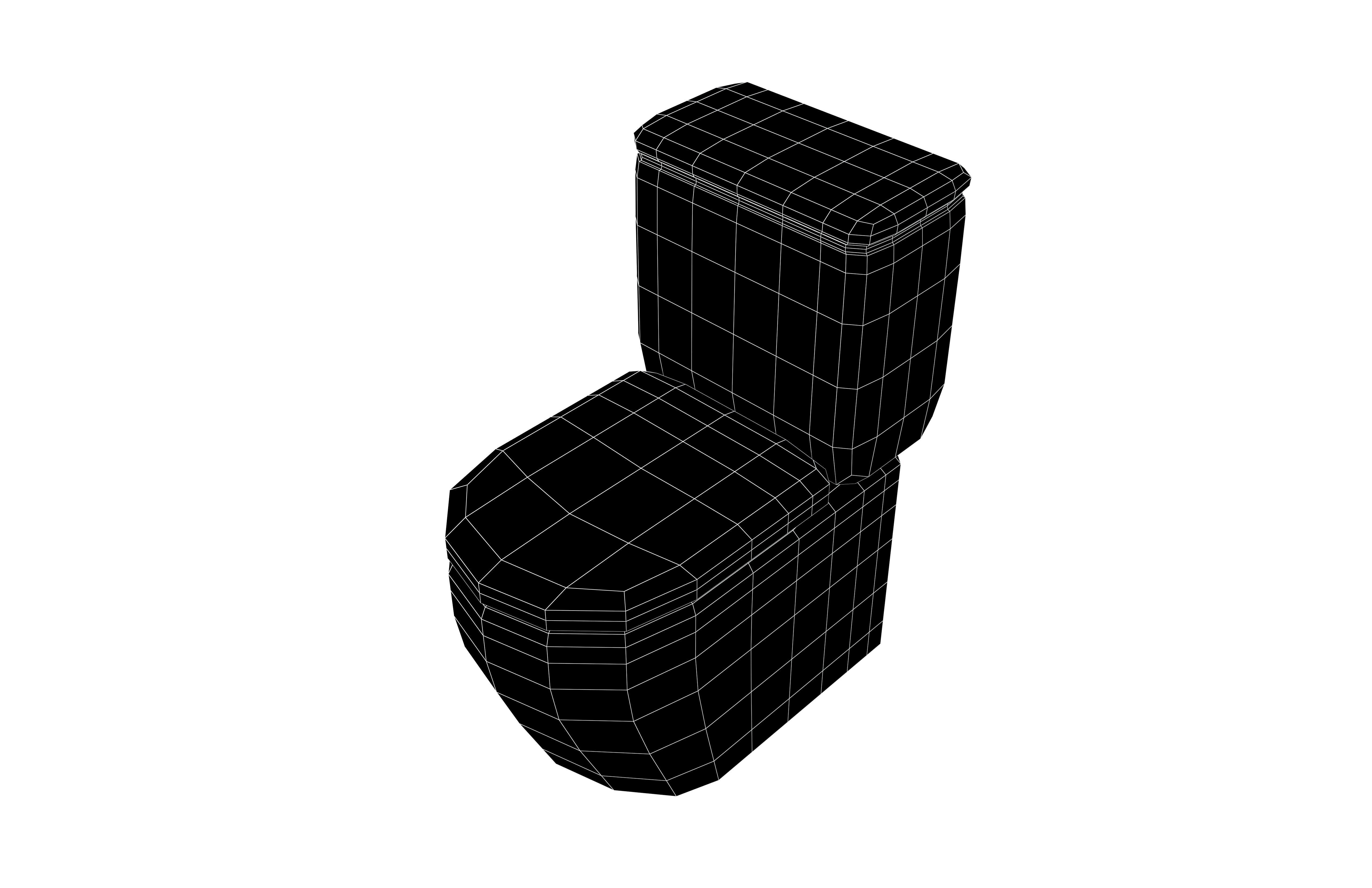 Toilet v1 003 Low-poly 3D model_6