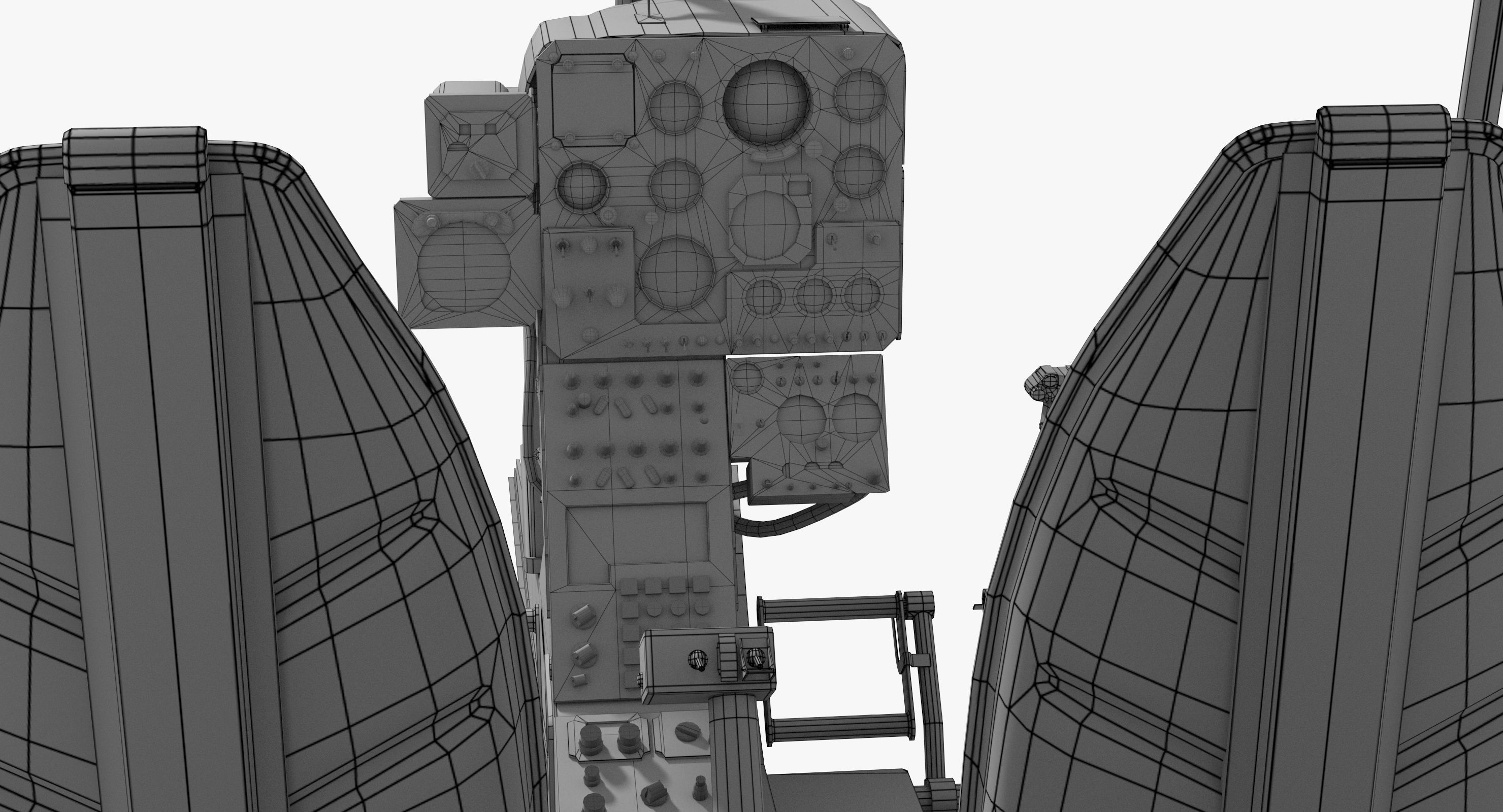 Sud-Aviation Gazelle Low-poly 3D model_23