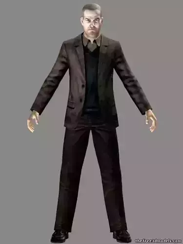 civilian man Free 3D model