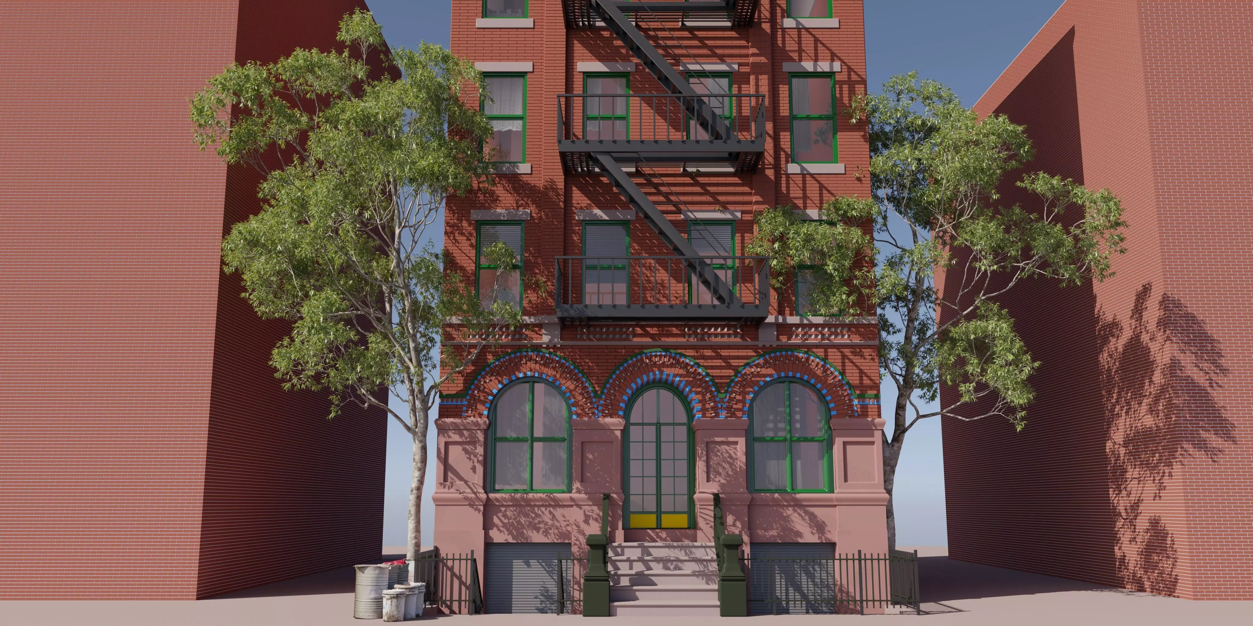 New York City Building 122 Macdougal St 3D model