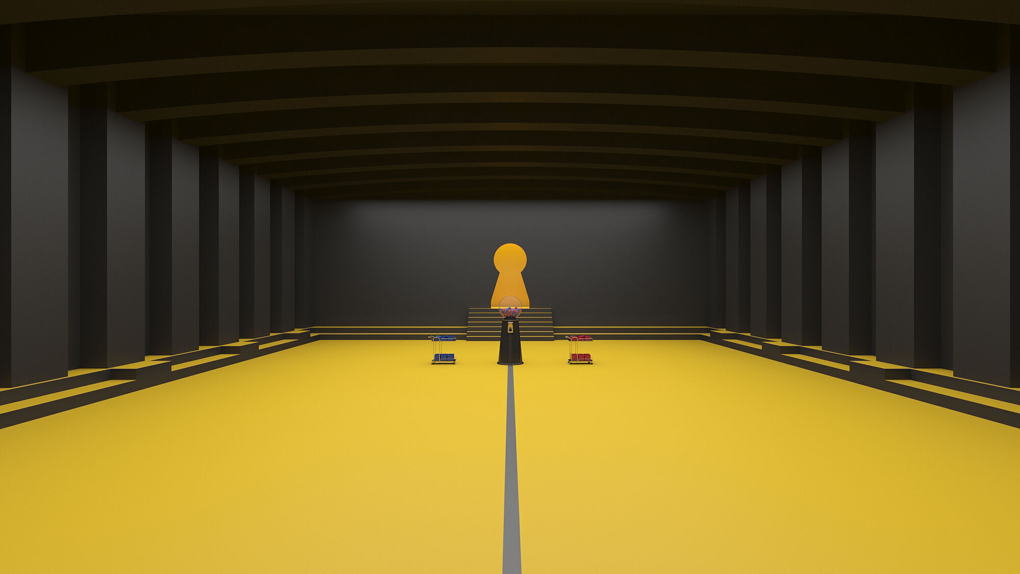 Squid Game season 3 Maze gashapon game draw lots scene  3D model_2