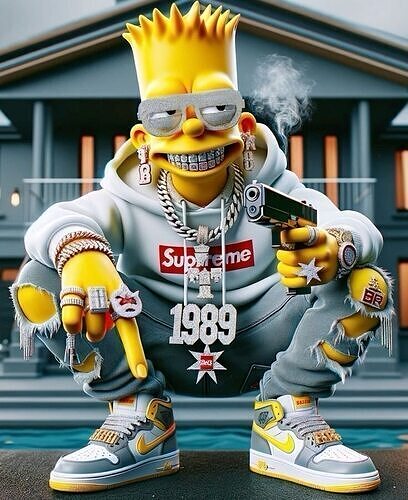Gangsta Bart  3D print model