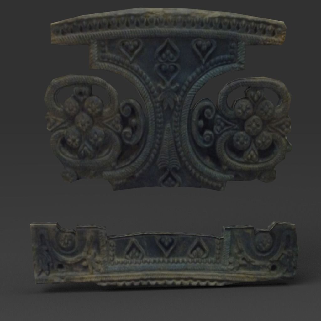 Medieval props Low-poly 3D model_3