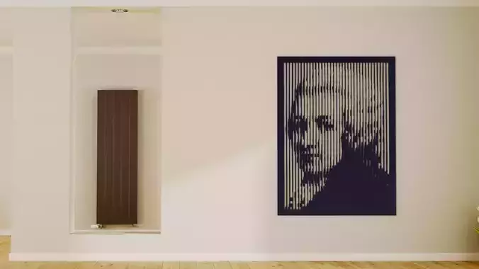 Halftone wall sticker Mozart