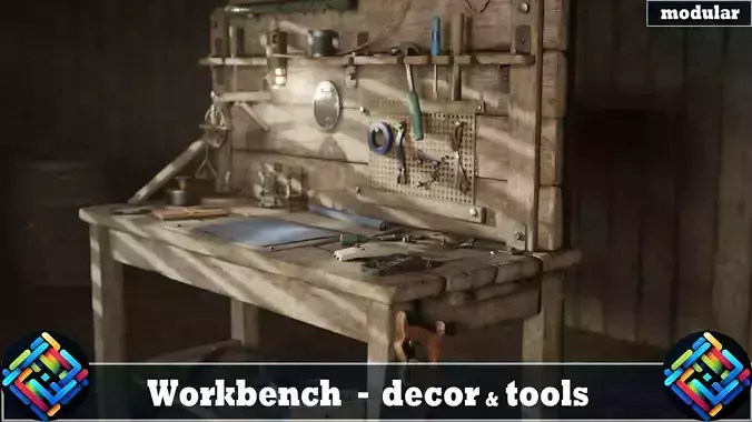 Workbench - decor and tools