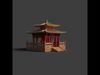 Chinese ancient pavilion figure  3D model_1