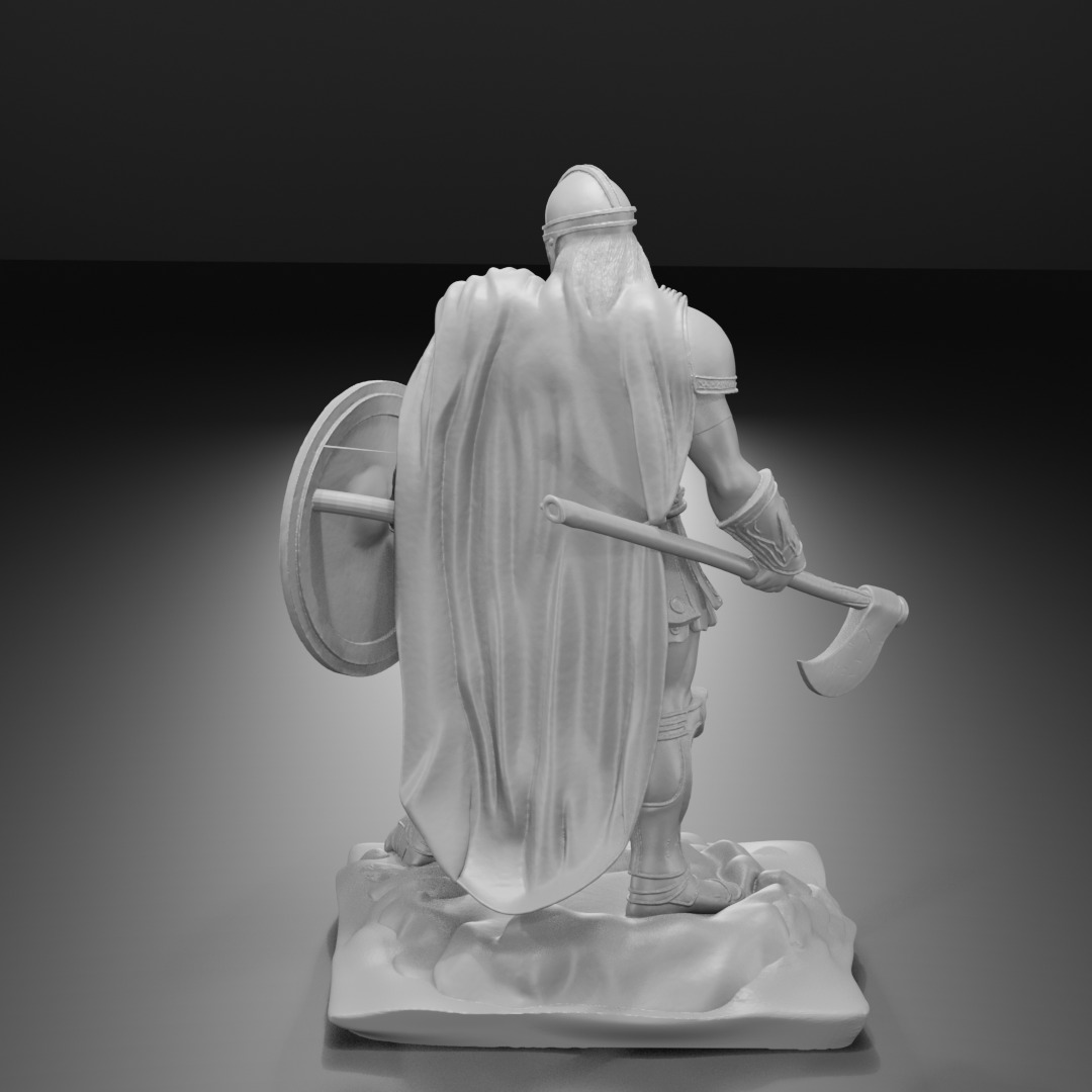 Hoplite Warrior  Single-Part 3D Printable Figure 3D print model_13