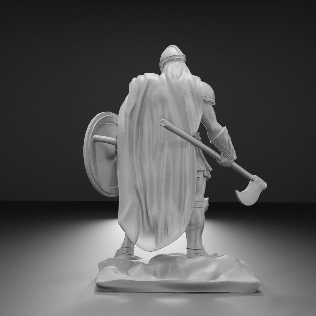 Hoplite Warrior  Single-Part 3D Printable Figure 3D print model_4