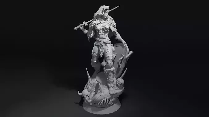 Fan Red Sonja - printable stl