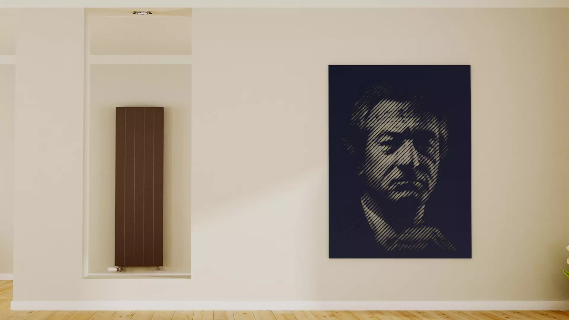 Halftone wall sticker Robert De Niro 3D print model