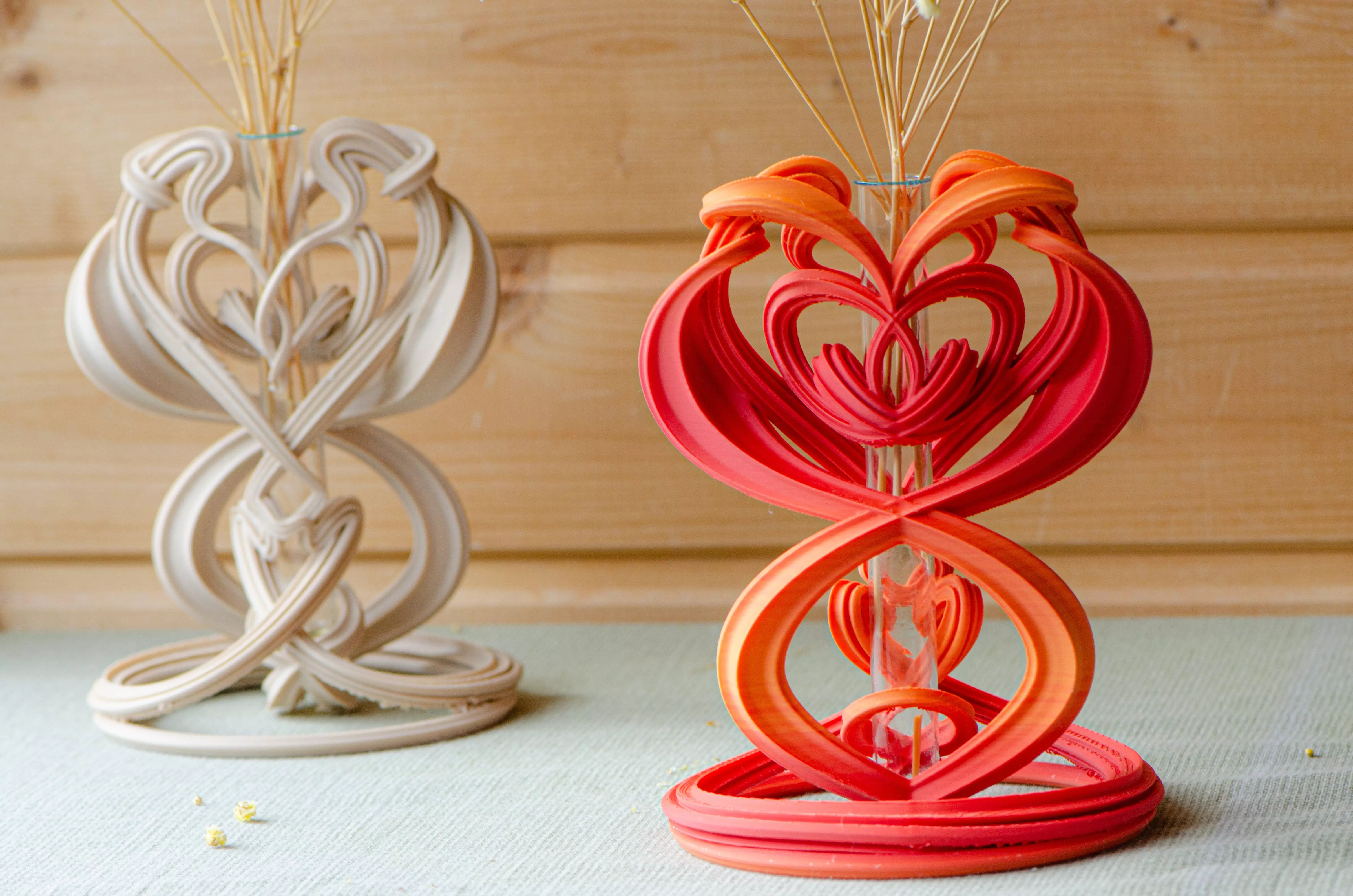 Flame Embrace Vase 3D Printable Sculptural Vessel 3D print model_0