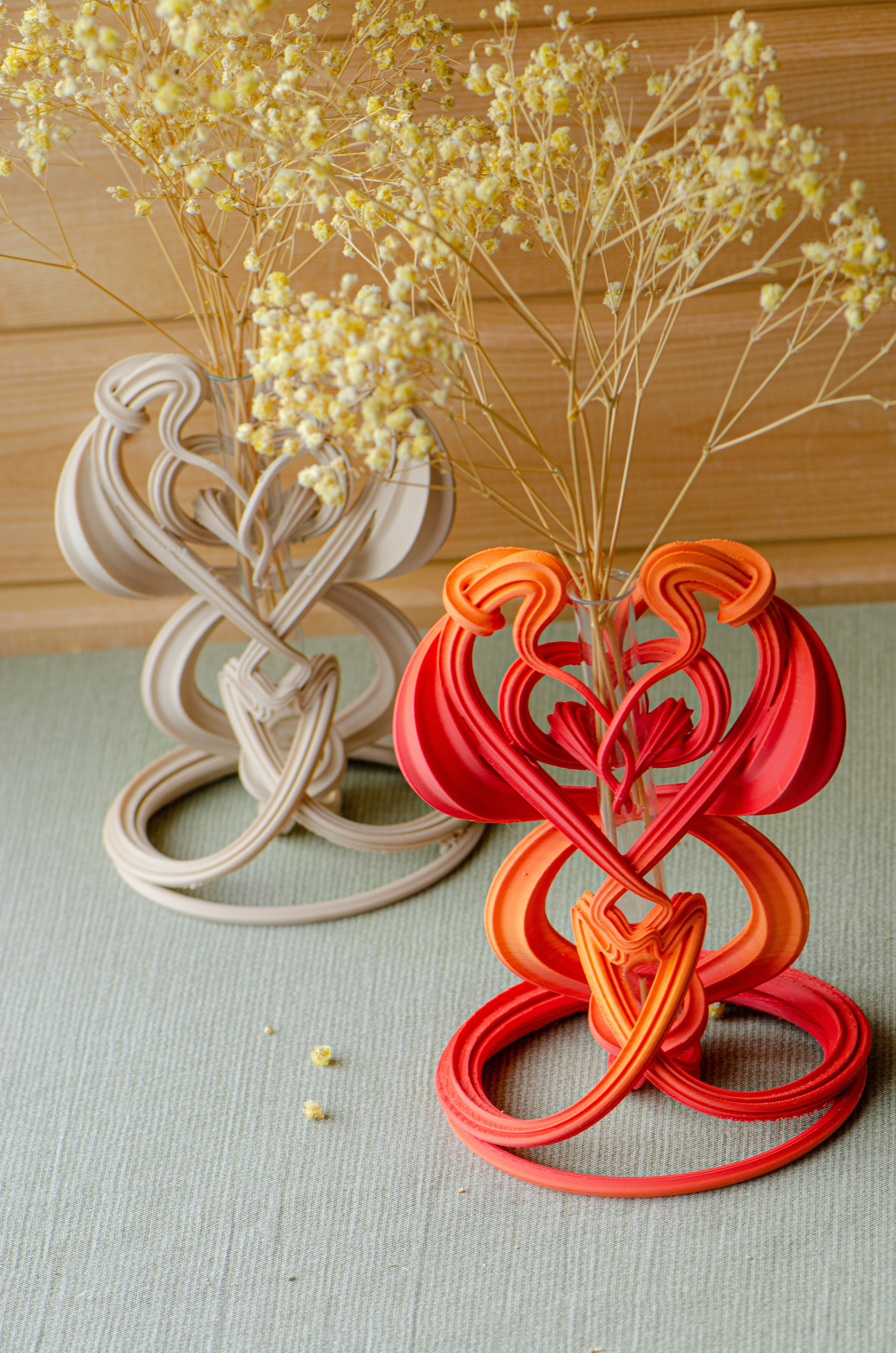 Flame Embrace Vase 3D Printable Sculptural Vessel 3D print model_3