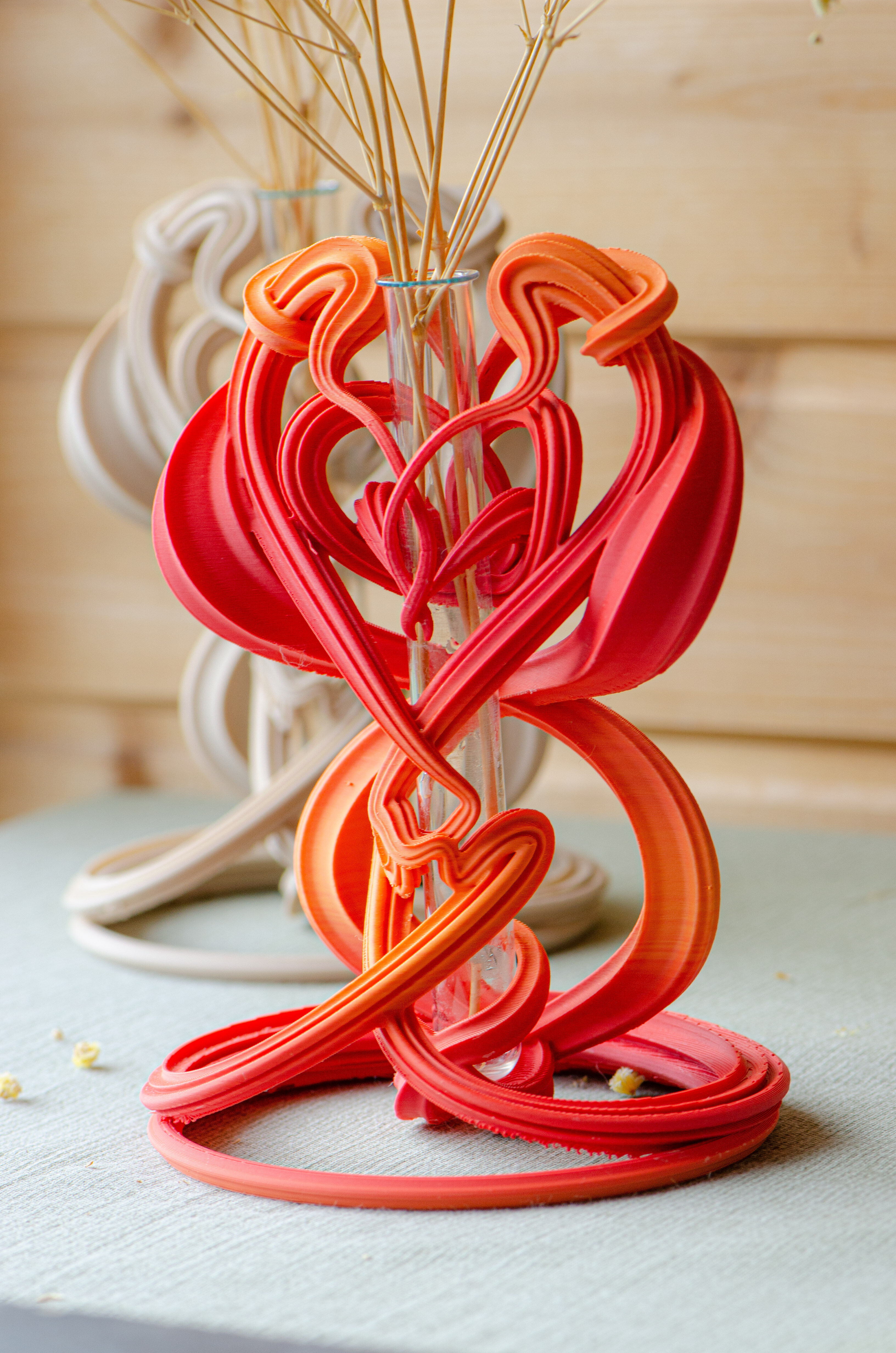 Flame Embrace Vase 3D Printable Sculptural Vessel 3D print model_5