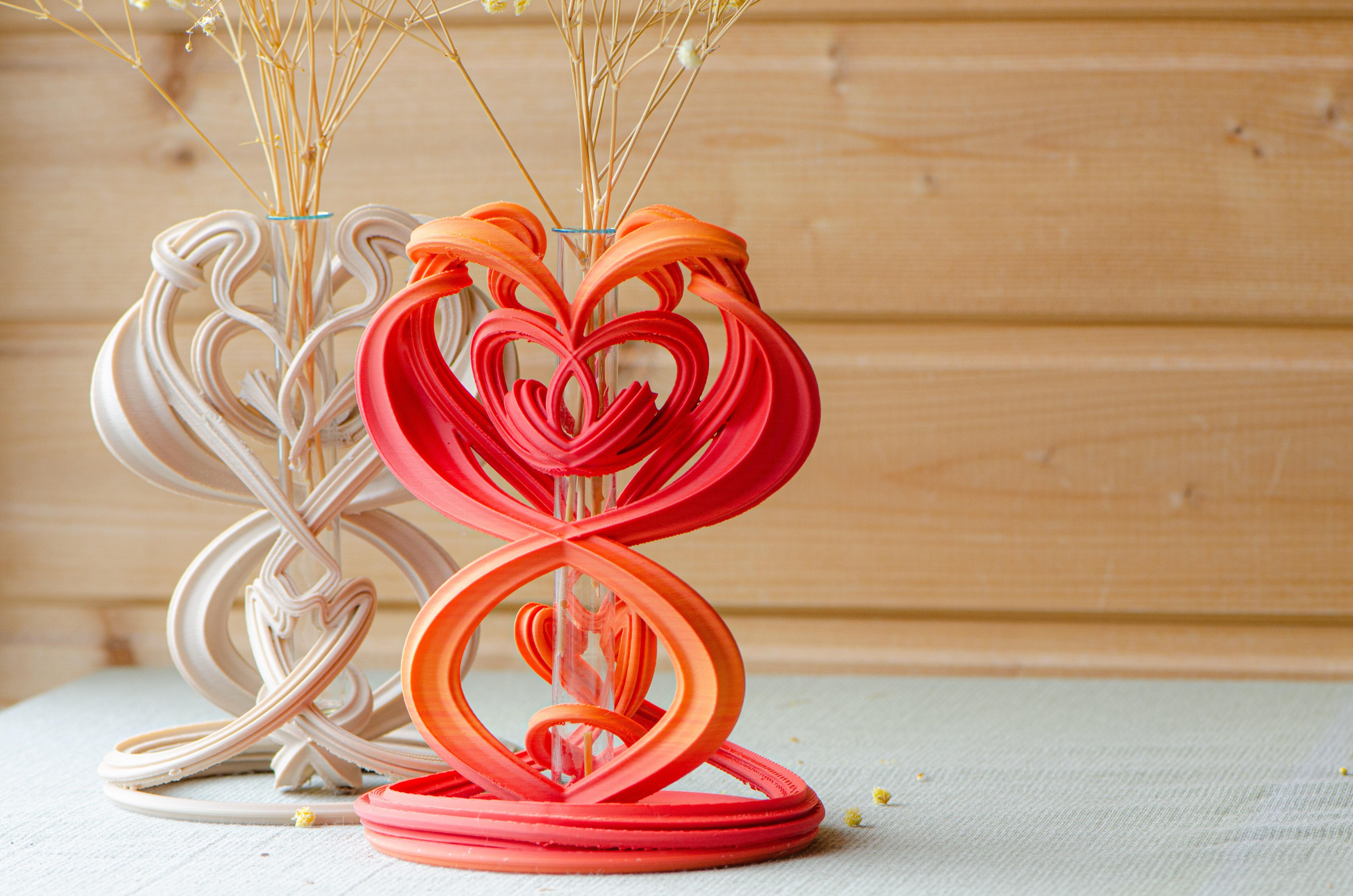 Flame Embrace Vase 3D Printable Sculptural Vessel 3D print model_6