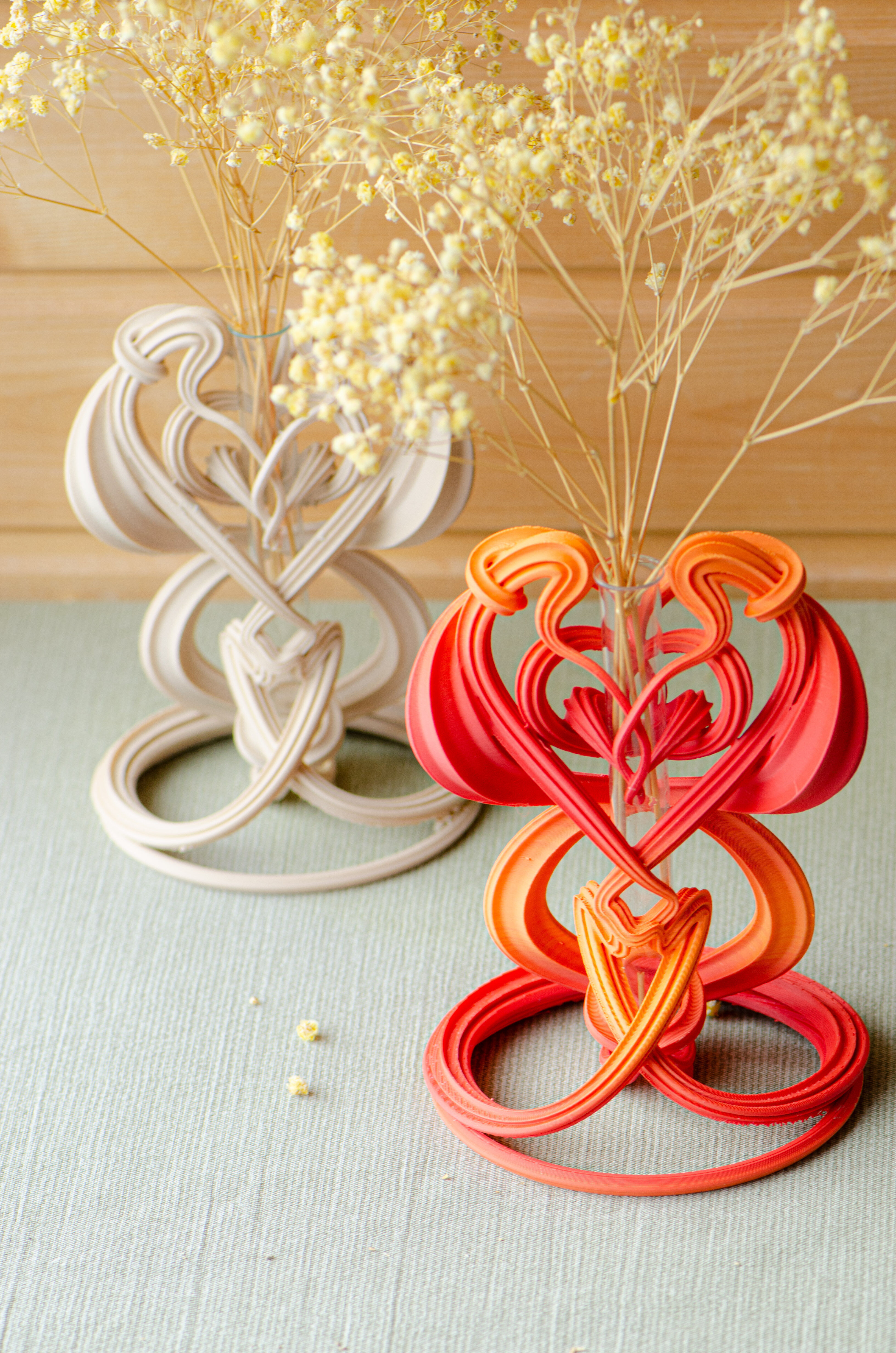 Flame Embrace Vase 3D Printable Sculptural Vessel 3D print model_2