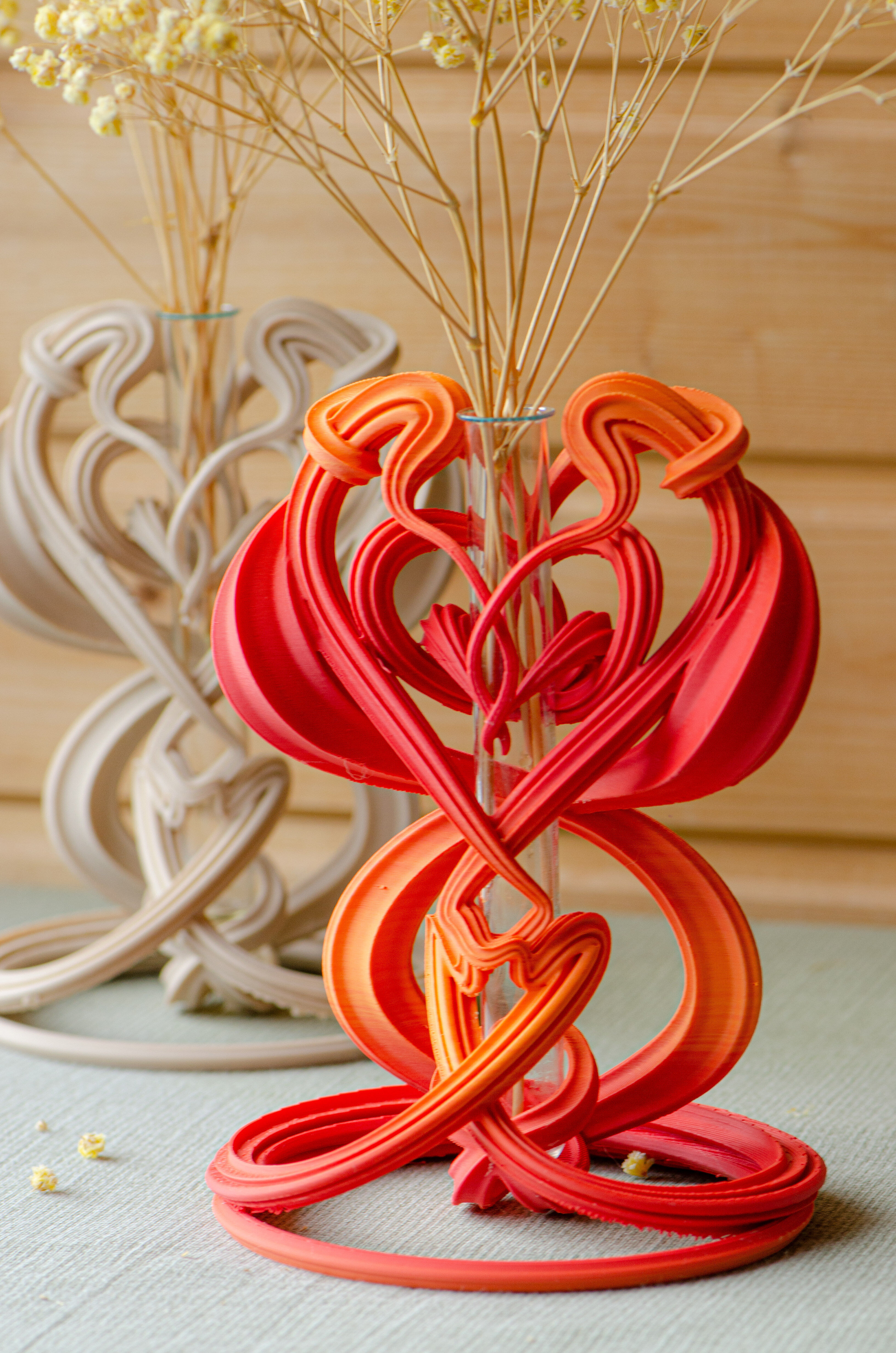 Flame Embrace Vase 3D Printable Sculptural Vessel 3D print model_4