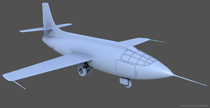 Bell X1 - 1-32 scale 3D print model