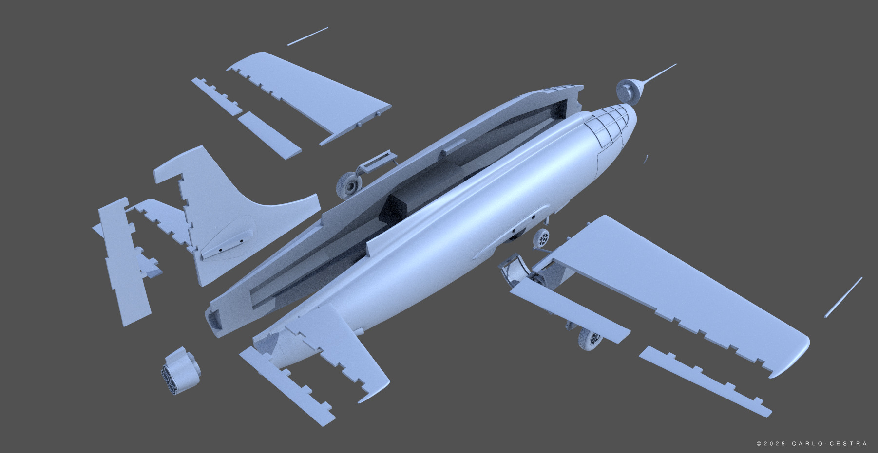 X1 - 1-32 scale 3D print model_9