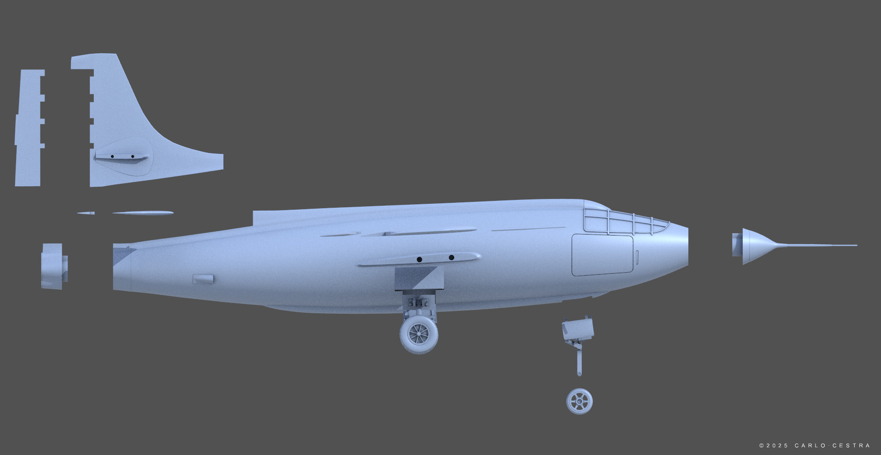 X1 - 1-32 scale 3D print model_12