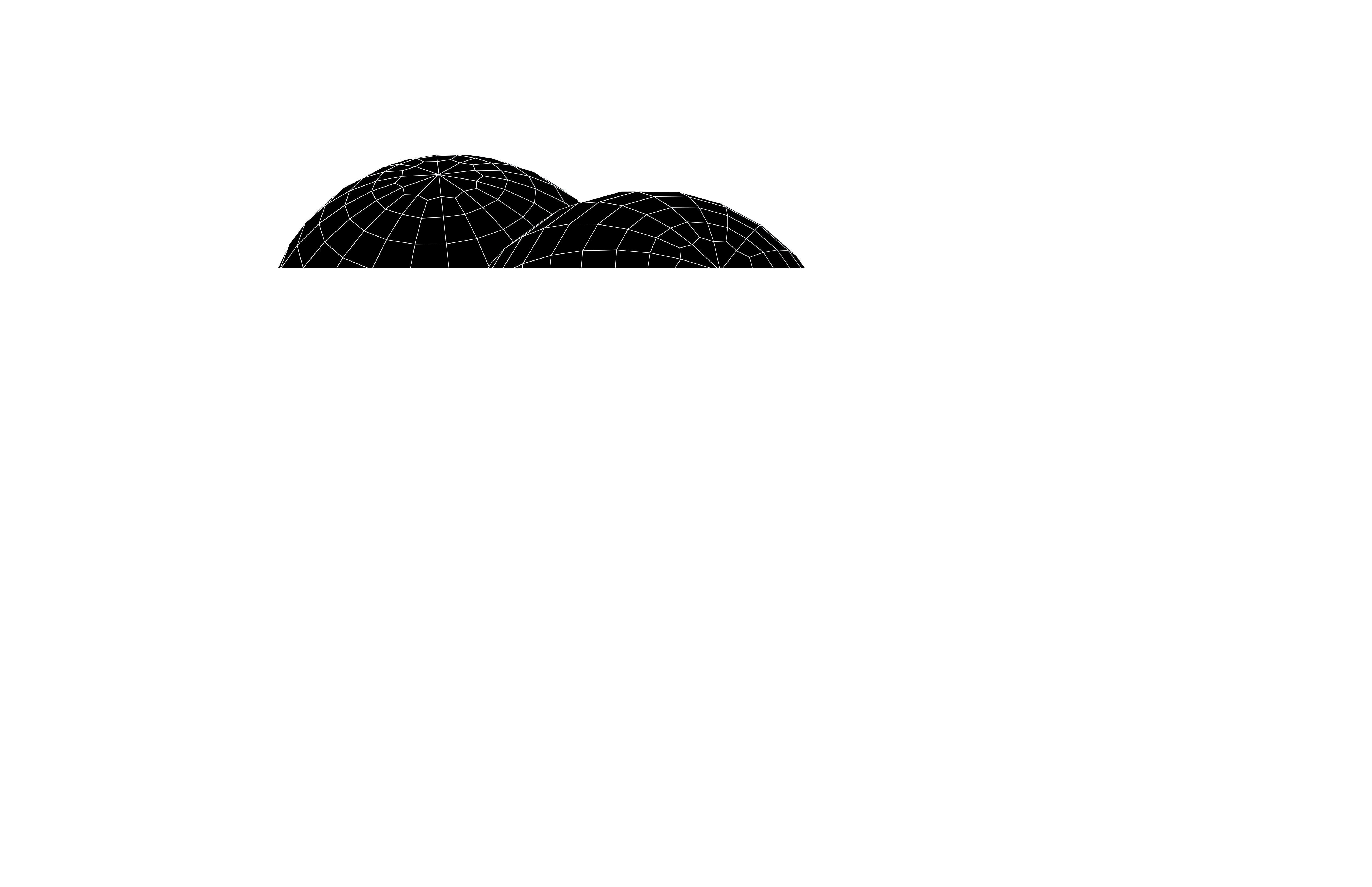 Hollow Hemisphere v1 003 Low-poly 3D model_6