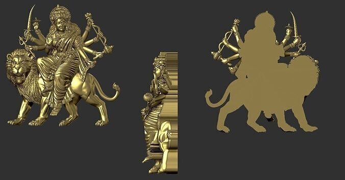 Sherawali maa pendent 3D print model