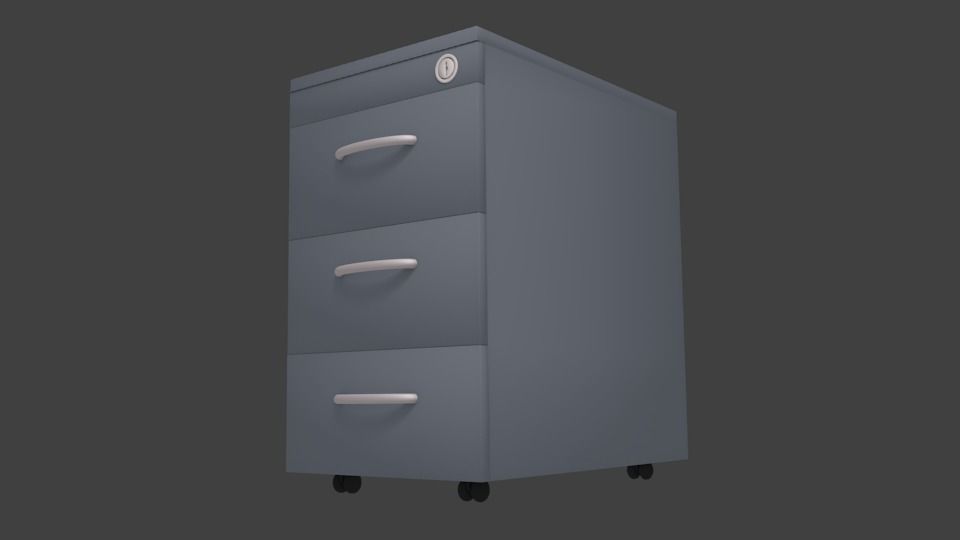 drawers of office Free 3D model_2
