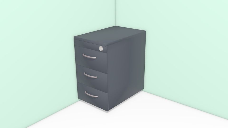 drawers of office Free 3D model_1