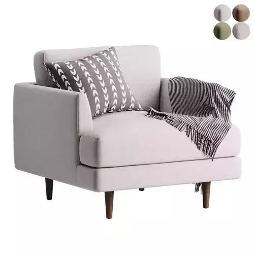 aric single seat sofa 3D model