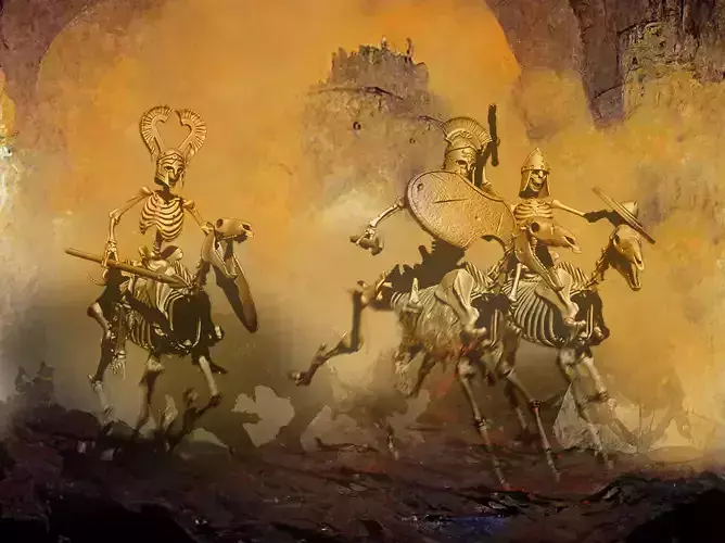 5 Skeletons cavalry