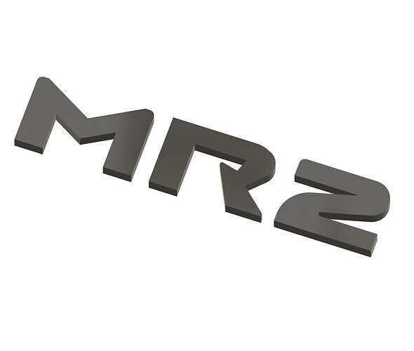 Toyota MR2 Badge 3D print model