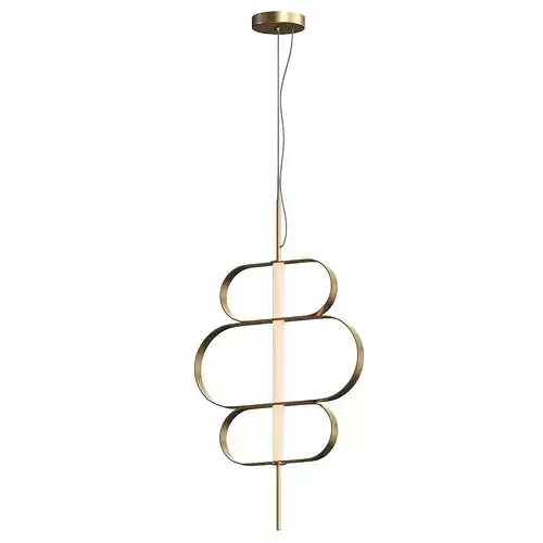  Lucande Audrina LED pendant light beige metal dimmable