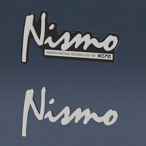 Nissan NISMO Classic Badge 3D print model