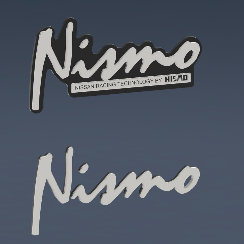 Nissan NISMO Classic Badge 3D print model_1