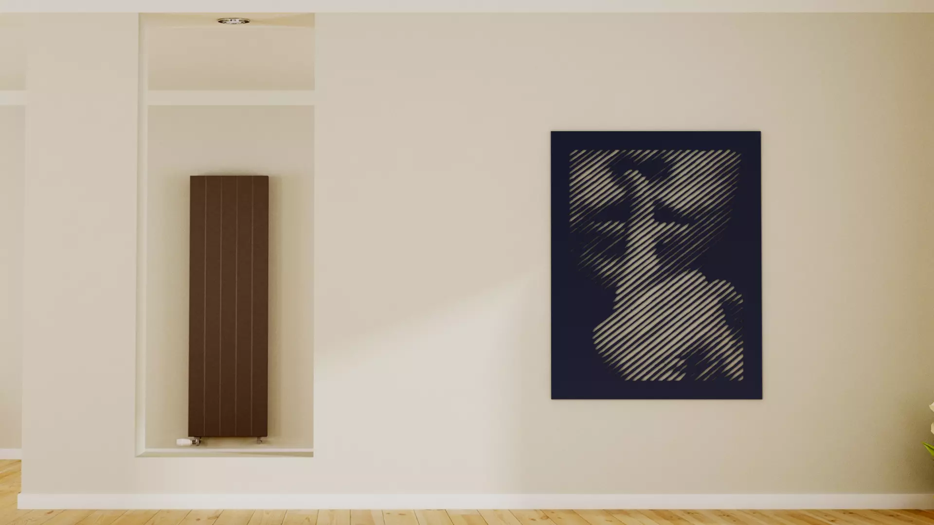 Halftone wall sticker Shhhhhhhhh 3D print model