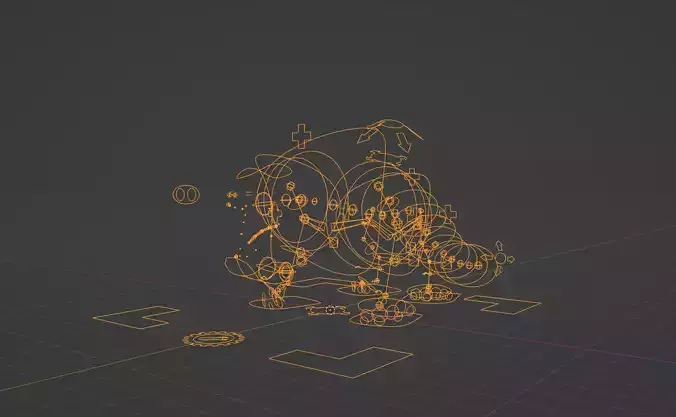 XPEA Creature Rig  3D model