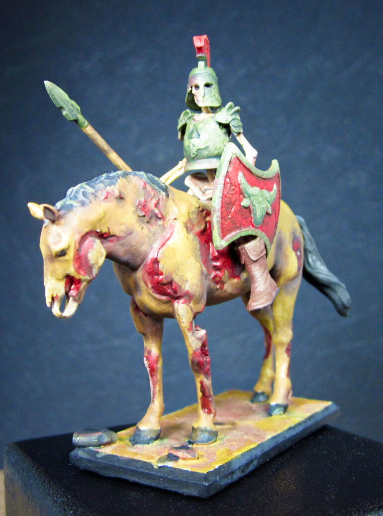 2 skeletons cavalry zombies horses 3D print model_6