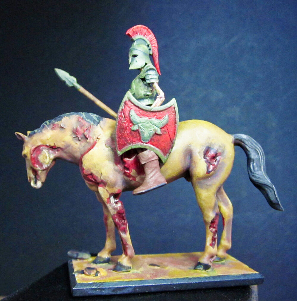 2 skeletons cavalry zombies horses 3D print model_8