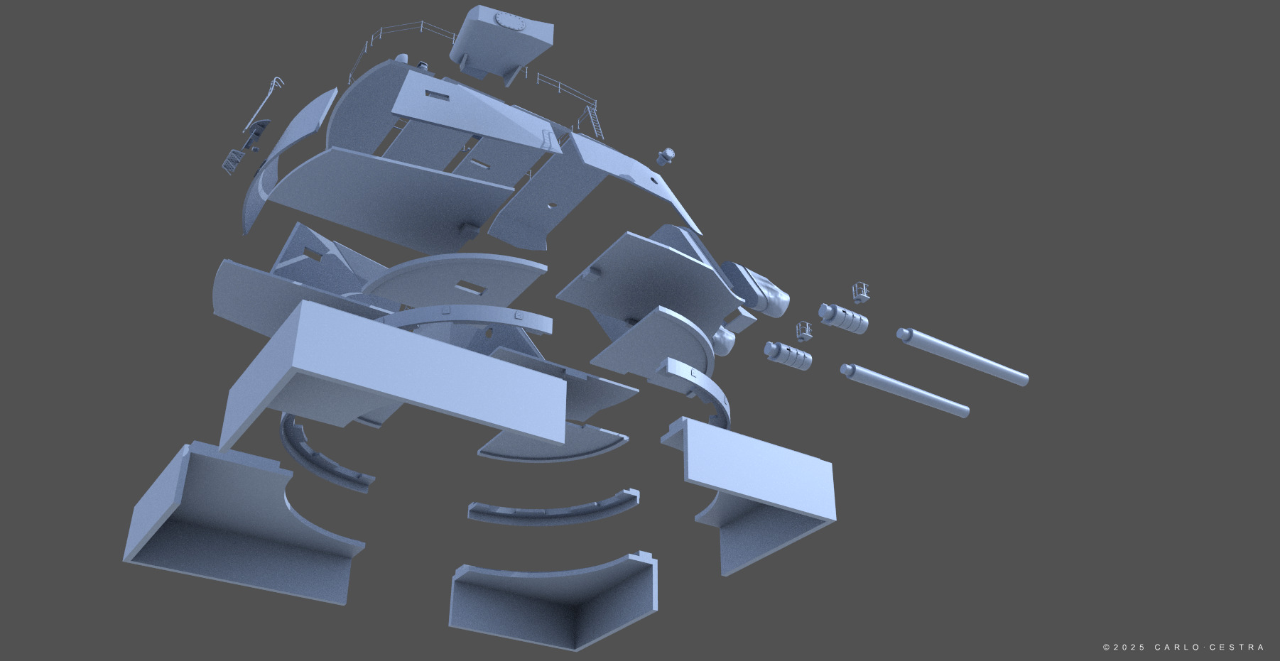 Super Yamato 51cm Twin Turret - 1-72 scale 3D print model_14