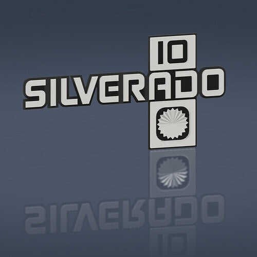 1981  87 Chevrolet Silverado 10 Fender Emblem 3D print model