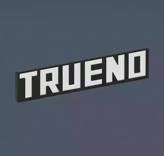 Toyota Trueno Badge 3D print model