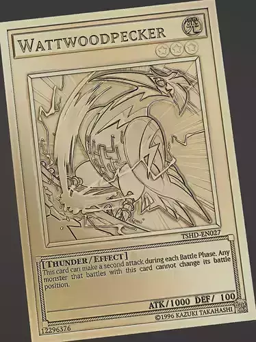 Wattwoodpecker - yu-gi-oh 3D print model