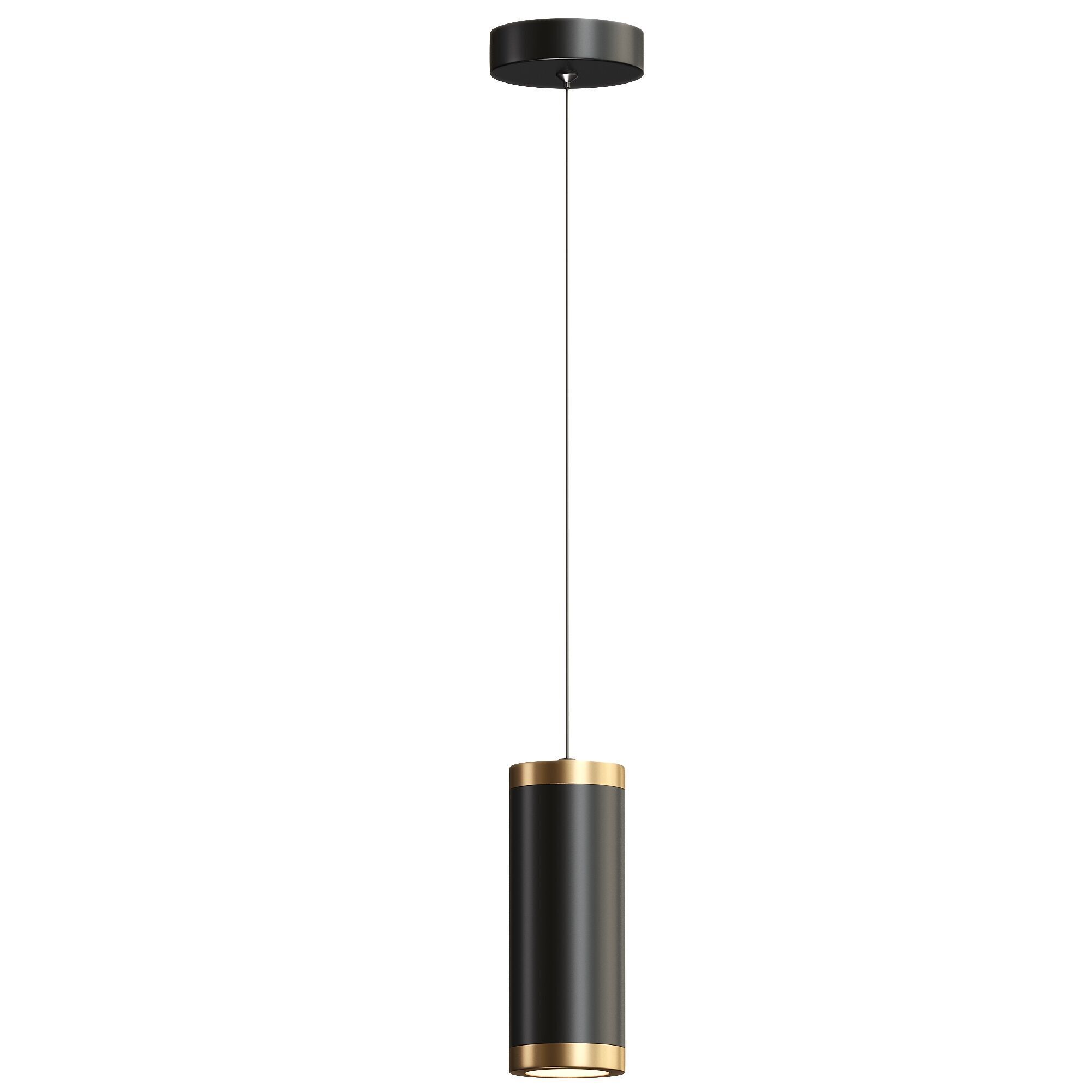 Lysiane Single Light Steel Dimmable LED Pendant 3D model_1
